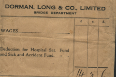 Pay slip.